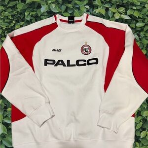 Palace Red and White Men's Sweater